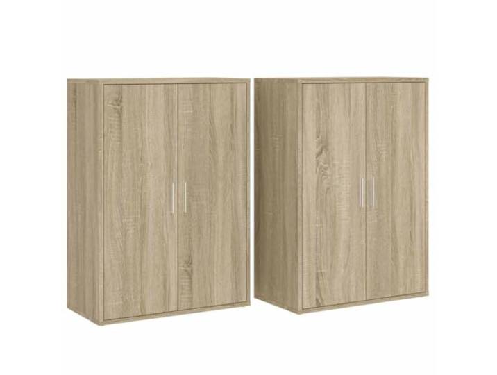 vidaXL Sideboards 2 STK. Sonoma-Eiche 60x31x84 cm Holzwerkstoff