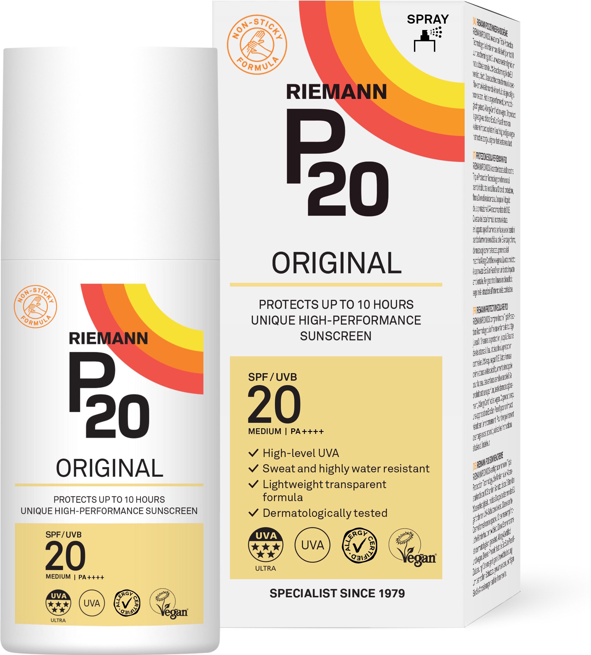 P20 Original Spray SPF 20 200 ml