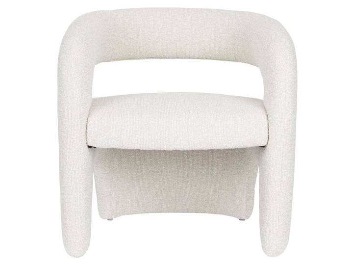 Loungesessel Nova – aus Bouclé in Weiß - Weiß - Luxusbetten24