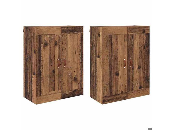 [1930236]Meuble Bas - Buffet de salon meuble de rangement Meuble mural Montage mural 2 pcs Bois ancien 69 5x34x90 cm Poids:46.72 Kg