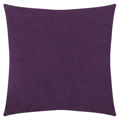 Dekokissen ZOEPPRITZ1828 "Soft-Fleece", lila (aubergine, unifarben), B:50cm L:50cm, Polyester, Viskose, Dekokissen_Sitzkissen_Kissenhüllen, Kissenbezug aus Fleece