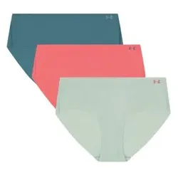 Under Armour 3P Pure Stretch No Show Hipster Mixed X-Small Damen