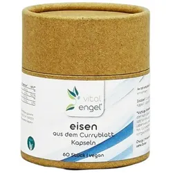 Eisen Kapseln (60 Stück)  - aus Curryblatt gewonnen - in ökol. Verpackung - Vita...