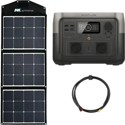 EcoFlow River 2 Max 512Wh Portable Powerstation mit 100W Solarmodul