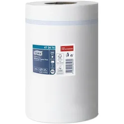 Tork Reflex Mehrzweck-Reinigungsrolle, 2-lagig, weiß, 67 m dick, Papierwischtücher aus Tissue, Haushaltspapier, Weiss