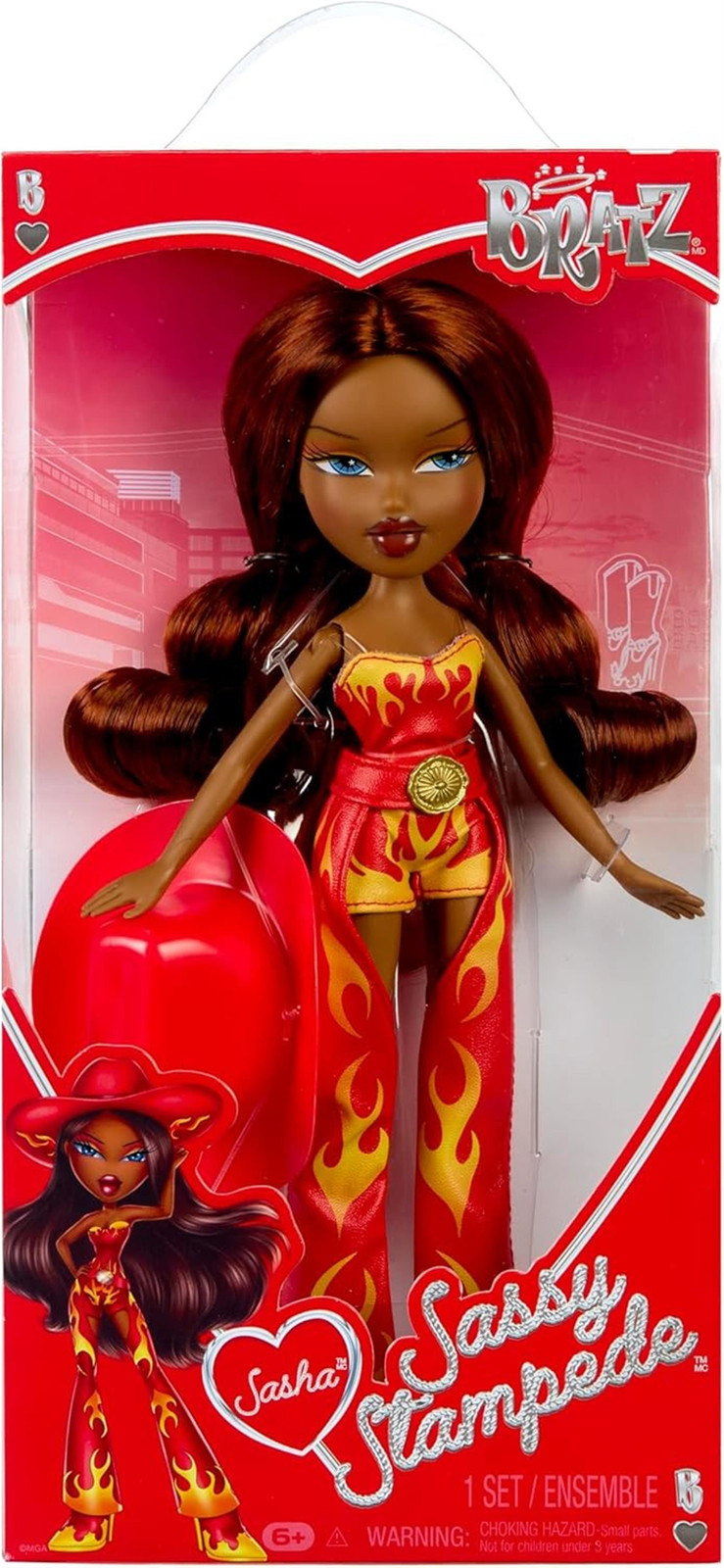 MGA Bratz Sassy Stampede Pop - Sasha Modepop voor Meisjes en Jongens, Meerdere kleuren