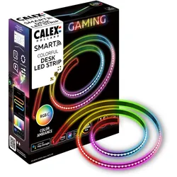 Calex, LED Streifen, Striscia LED per Gaming (RGBIC, 150 cm, Indoor)