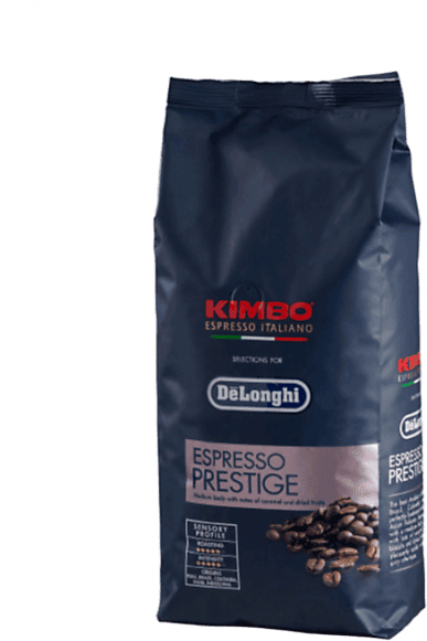 DE LONGHI Café en grano - De'Longhi Kimbo Espresso Prestige, 1kg, Arábica y Robusta