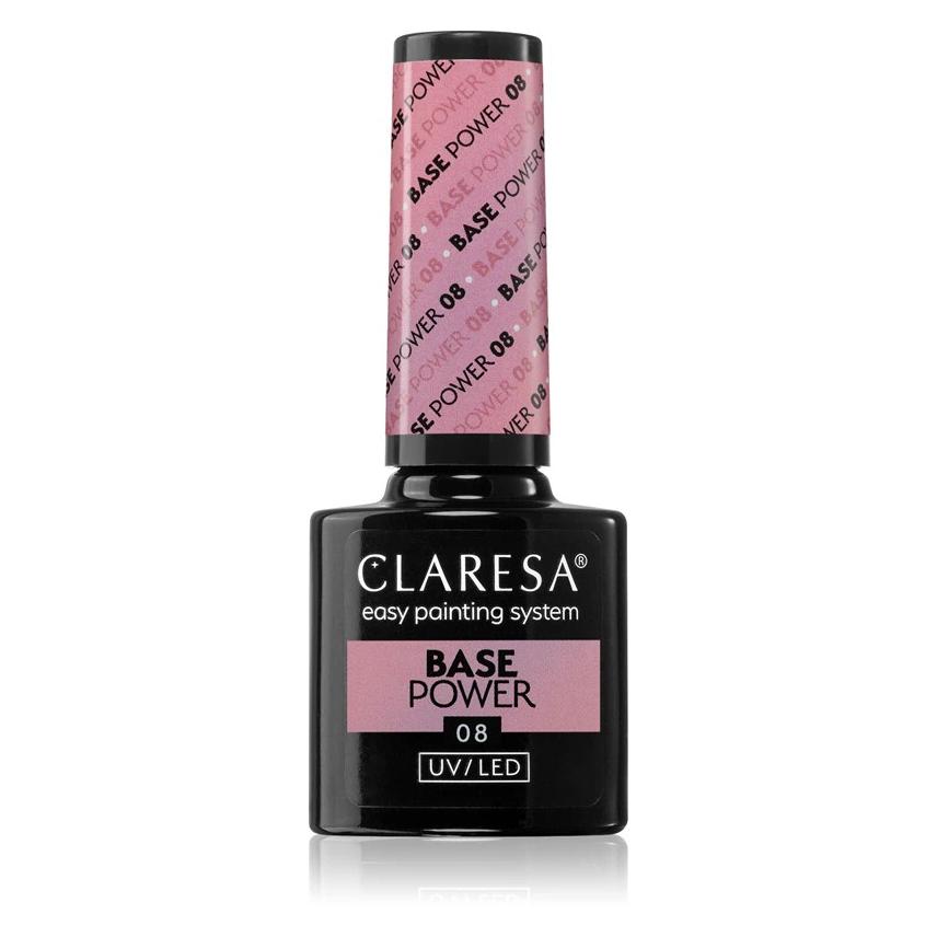 Claresa Uvled Base Power 5 G - Gel Nail Base Coat (hellrosa, Perleffekt) (44151107)