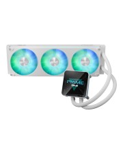 ASUS Prime LC II 360 ARGB LCD White Edition Prozessor-Flüssigkeitskühlsystem Kühlergröße: mm für: AM4 AM5 LGA1851 LGA1700 Kupfer 3 x 120 weiß (90RC01Q2-B0EAY0)