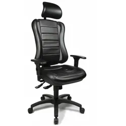 Topstar Profi Bürostuhl HEAD POINT RS Stoff mit Armlehnen