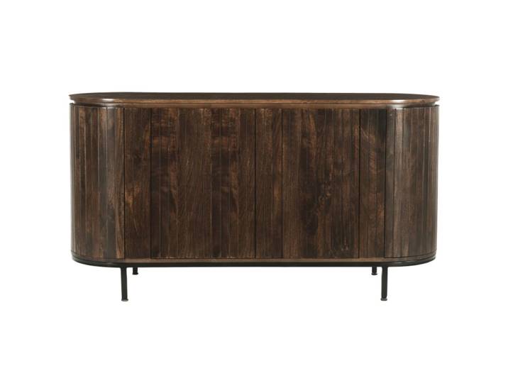 Buffet 180 cm en bois massif brun