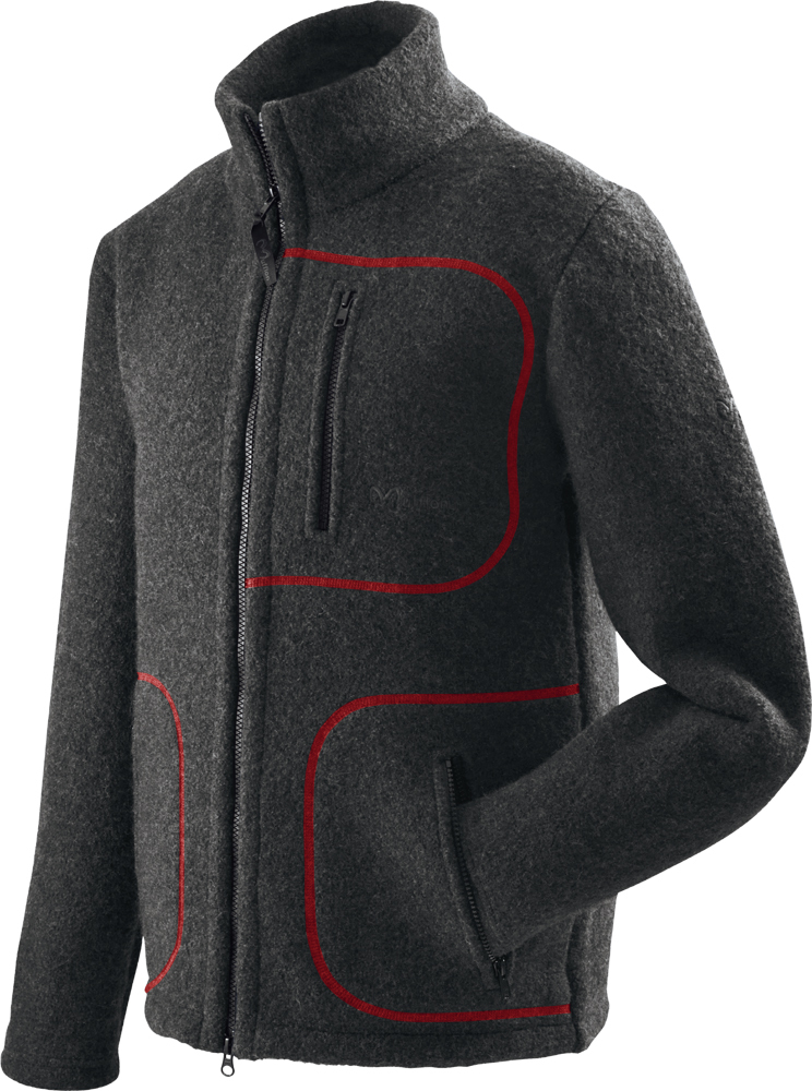 Mufflon W300 Mu-Joko anthracite-Nähte rot L