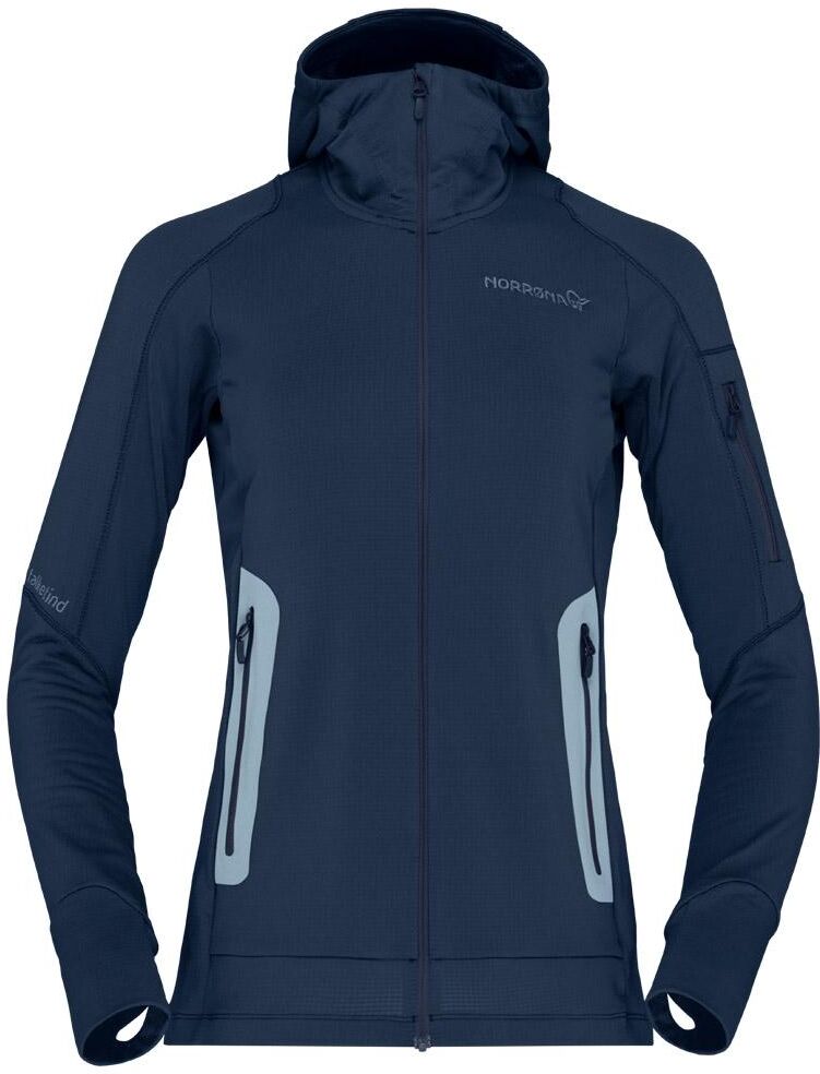 Norrona  - falketind Power Grid Hood W's Indigo Night - XS - Polaire