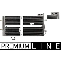 Kondensator Klimaanlage MAHLE AC 42 000P für Audi Q3