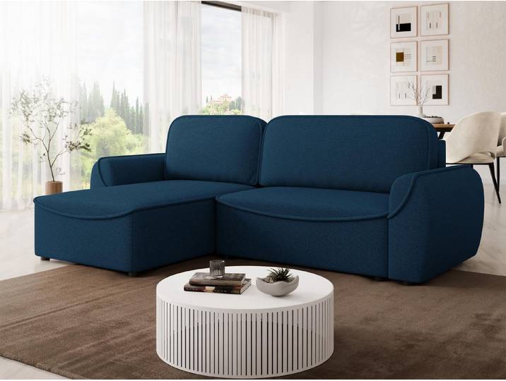 MIRJAN24 Ecksofa Loom, mit Schlaffunktion und Bettkasten, Ausziehmechanismus MOS, 261x175x88 cm