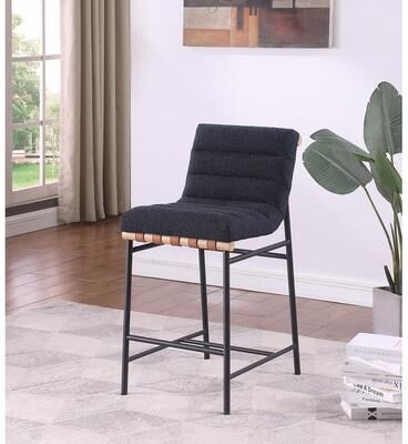 "Liana 17.75""W Boucle Fabric Counter Height Chair"