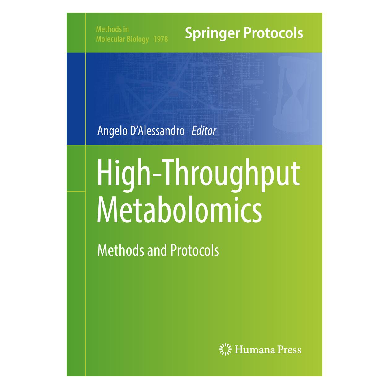 Springer High-Throughput Metabolomics (Englisch, Hardcover, Angelo D'Alessandro) (9781493992355)