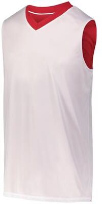 Augusta Sportswear 152 Athletic Reversible Two-Color Jersey T-Shirt in Red/White size 2XL   Polyester