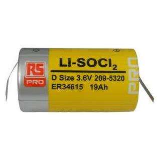 RS PRO ER34615 Tag Lithium Thionylchlorid D Batterie, 3.6V (1 Stk., D) (2095320)