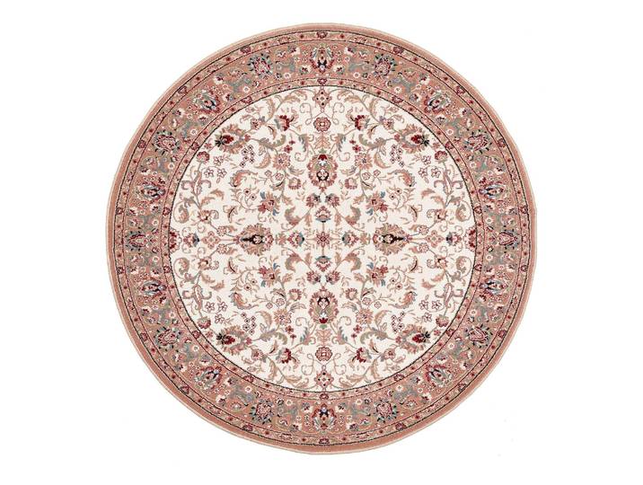 Tapis en laine Dolna rond Beige/Beige Ø 200cm Laine