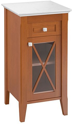 Villeroy und Boch Villeroy & Boch Seitenschrank Hommage 89641101 Nussbaum, Griffe weiss , Anschlag rechts