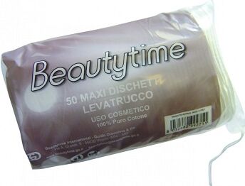 Beautytime Dischetti Levatrucco Maxi Cotone 50 Pezzi