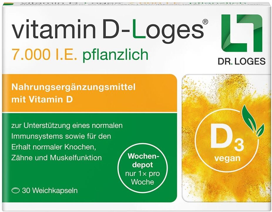 vitaminD-loges vitamin D-Loges 7.000 I.E. pflanzlich 30stk