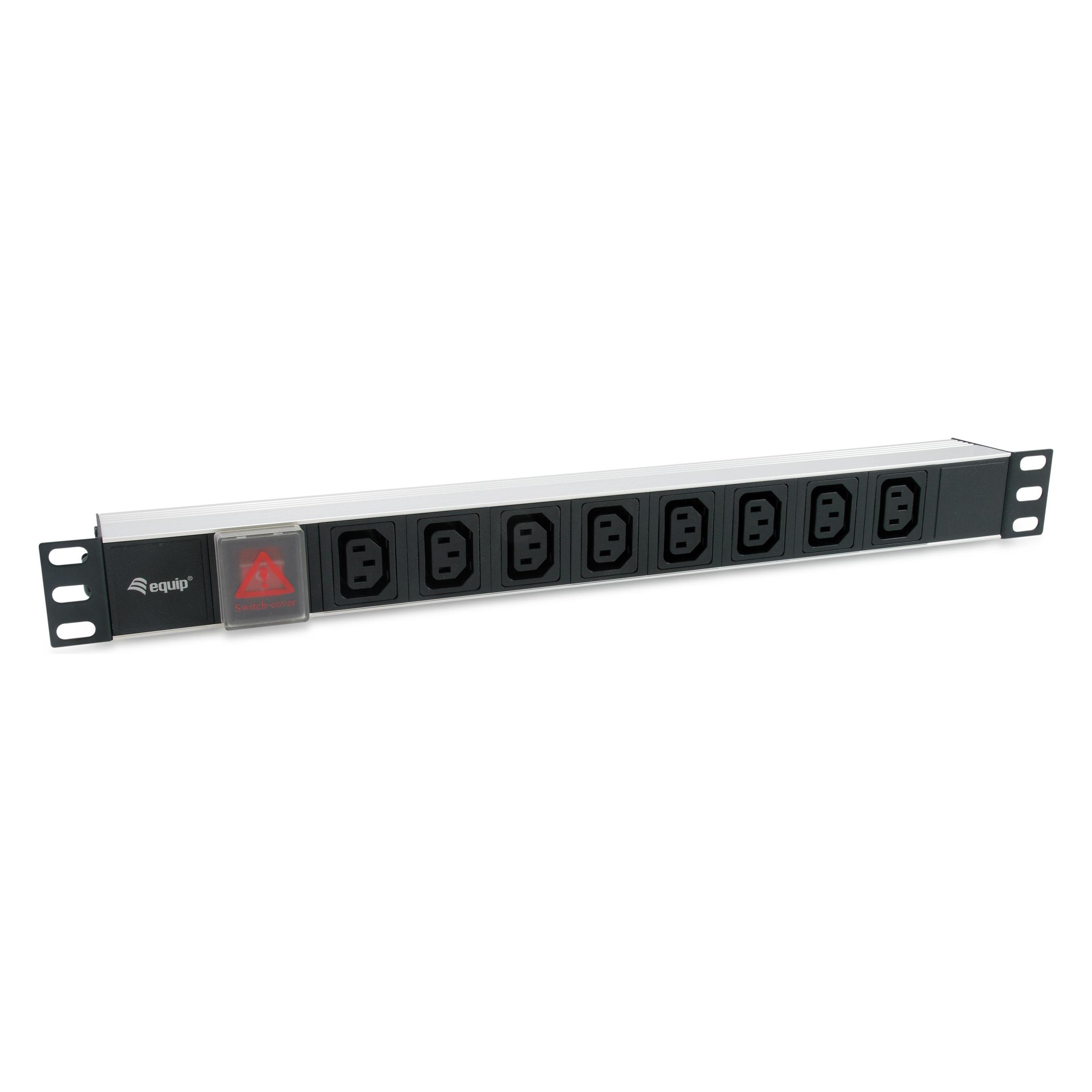equip Steckdosenleiste 1HE8fach IEC320C14, Kabel,si (333310)