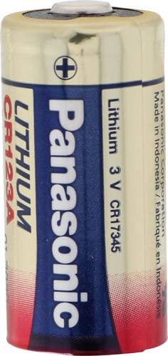 Panasonic CR-123A Fotobatterie CR123A Lithium 1550 mAh 3V 1St.