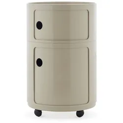Componibili New Big Container Taupe Mit Rollen 2 Elemente