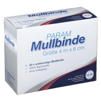 Mullbinden 6 cmx4 m unverpackt 20 St Binden