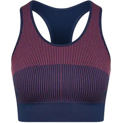 hummel, Damen, Sportshirt, Hmlyoga Seamless W Crop Top (L), Blau