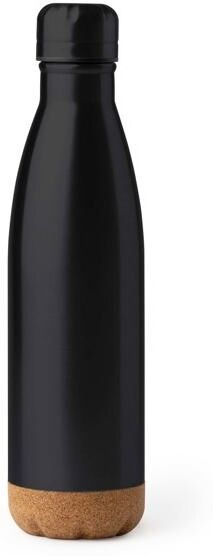 Bouteille isotherme personnalisée 520 ml avec fond en liège Kale noir TAILLE UNIQUE ADULTE