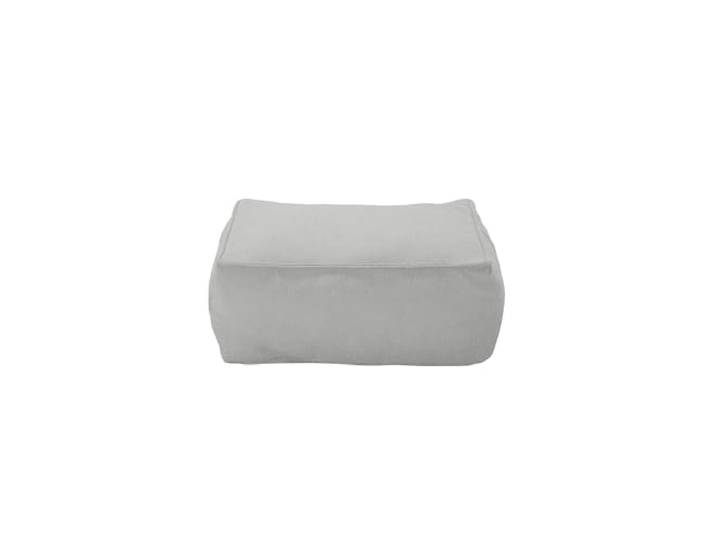 blomus Outdoor Hocker -Grow- Sitzhocker Garten wetterfest Farbe Cloud Bouclé Outdoor Pouf Lounge Modul Terrasse Balkon Garten ohne Bodenplatte