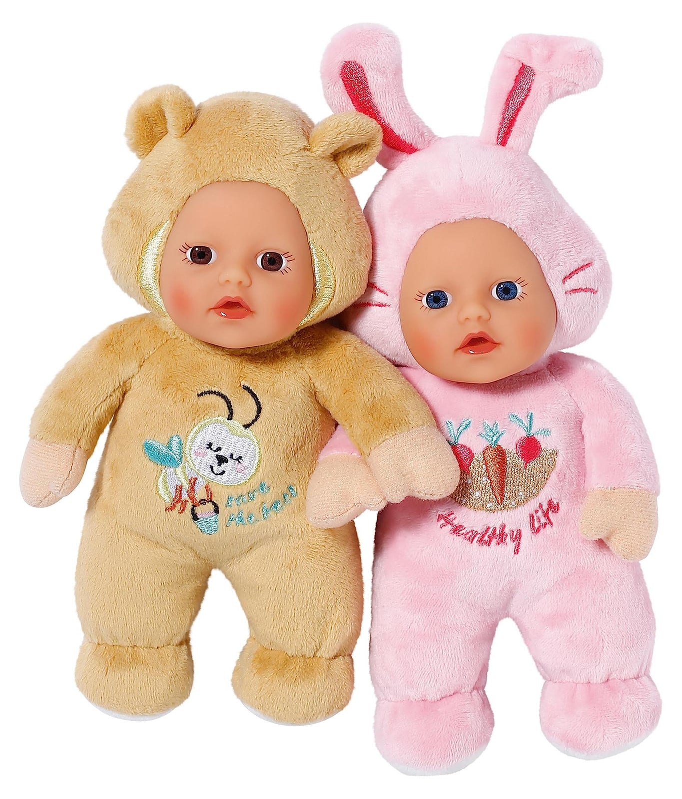 BABY born Cutie poppenspeelgoed voor baby's, 2 stuks, Meerkleurig