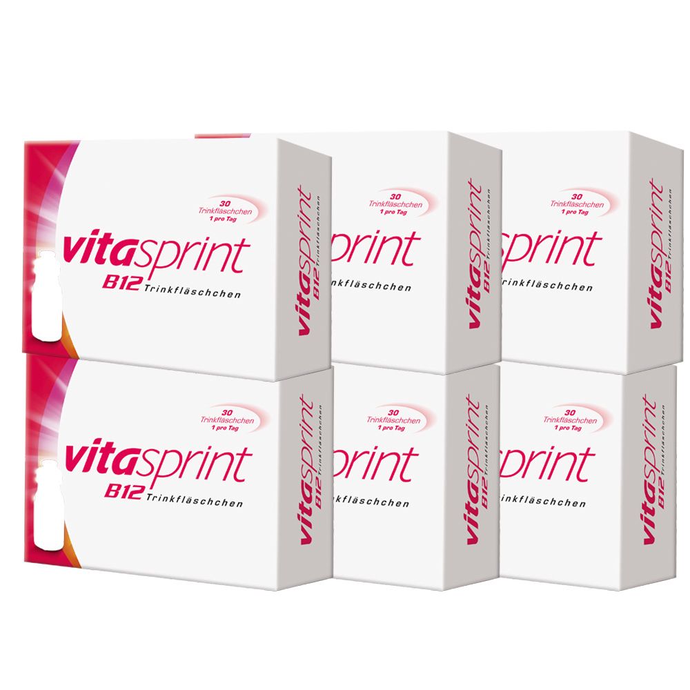 Vitasprint B12 Trinkfläschchen, mit Vitamin für mehr Energie 6x 6x30 St Trinkampullen