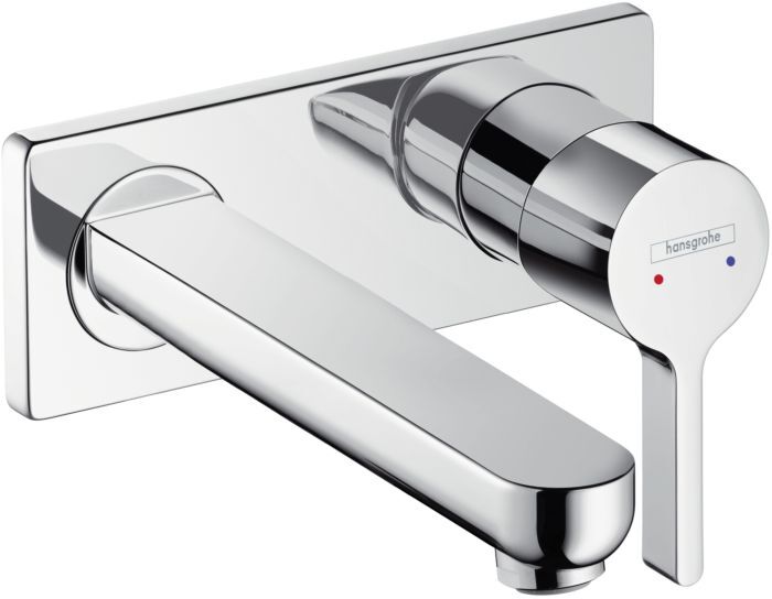 Hansgrohe Metris S Waschtisch Wandarmatur 31163000 Unterputz Waschtisch Armatur, Auslauf 225mm, chrom