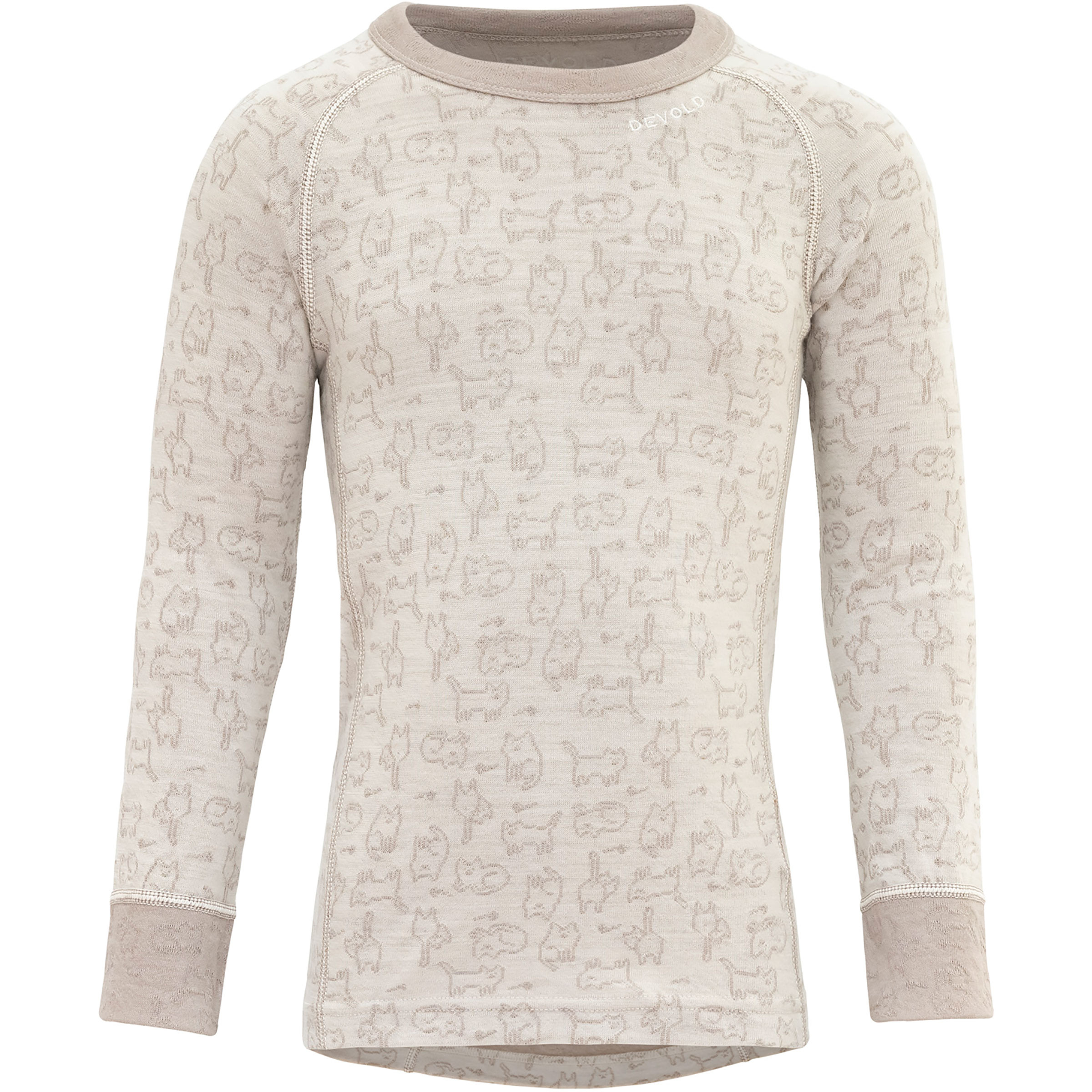 Devold Duo Active Merino Kinder Langarm Unterhemden gruen Größe 116 Camping Elastisch Merinowolle