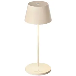 Villeroy & Boch Akku-Tischleuchte Seoul Micro RC Alu, Eisen, Stahl Metall Weiß Elfenbein