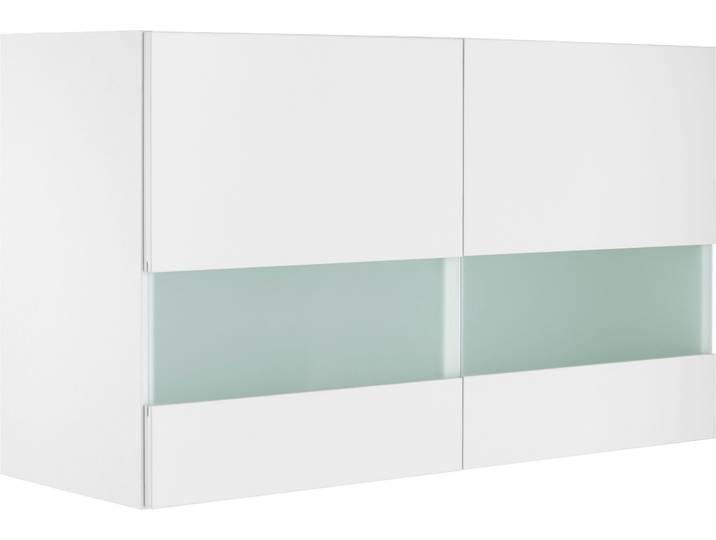 Glashängeschrank OPTIFIT Roth , weiss (weiß, weiß), B:100cm H:57,6cm T:34,6cm, Schränke, Glashängeschrank, Breite 100 cm