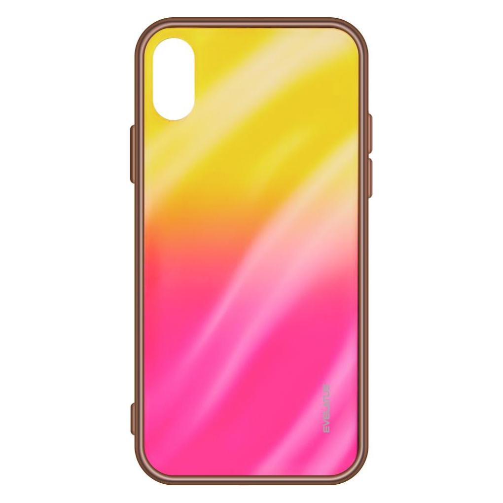 Evelatus A40 Water Ripple Gradient Color Anti-Explosion Tempered Glass Case (Samsung Galaxy A40) (ESA40WRCATGCGR3)