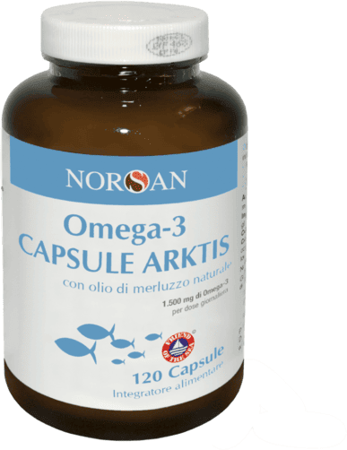Norsan Arktis Omega 3 Integratore Con Olio di Merluzzo Naturale 120 Capsule
