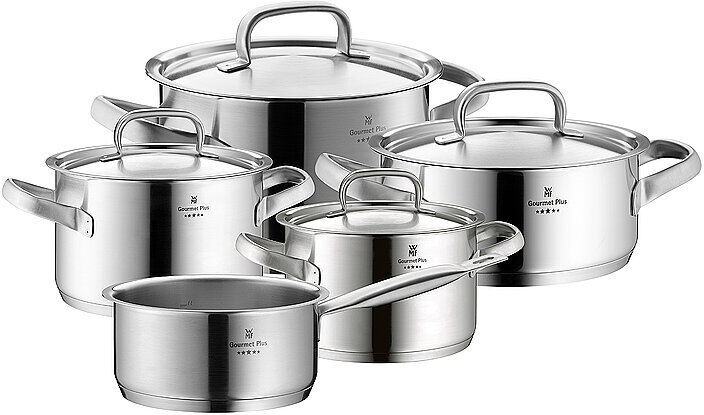 WMF Gourmet Plus Topf Set 5tlg  silber EG