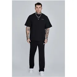 Siksilk, Herren, Sporthose, Jogginghose Essentials Poly (S), Schwarz