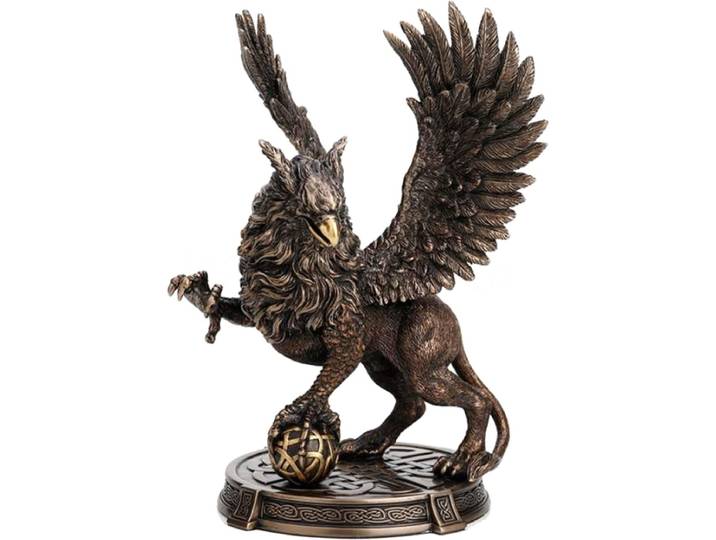 Veronese Design - Griffioen (Griffin) Gebronsd Beeld - 25cm x 17cm x 17