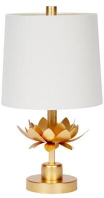 Old World Design Lotus Aurora Mini Accent Lamp Gold , Gold