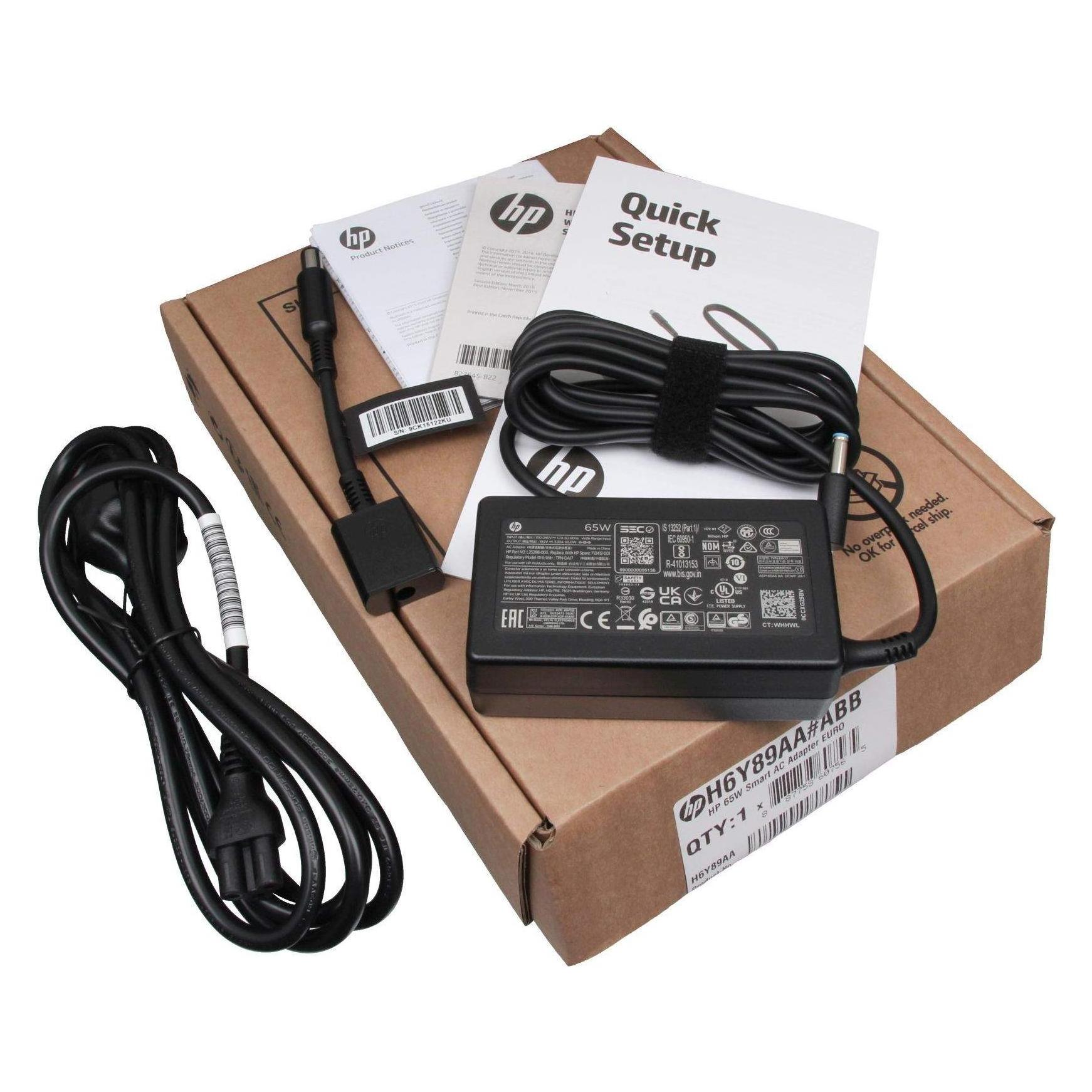 HP AC Adapter 65W nPFC Smart 3P (65 W) (9BD65AV)