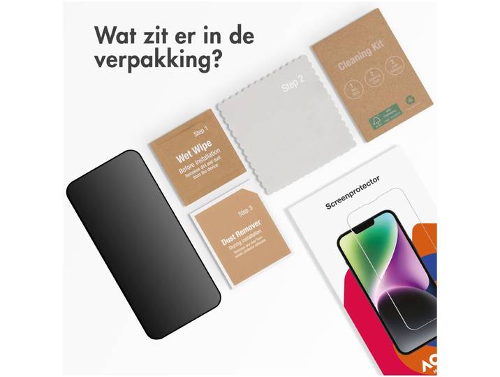 Accezz Gehard Glas Privacy Screenprotector Samsung Galaxy S24 Tablet screenprotector Transparant