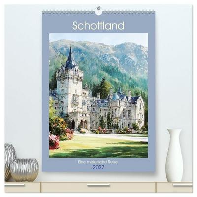 Schottland. Eine malerische Reise (hochwertiger Premium Wandkalender 2027 DIN A2 hoch), Kunstdruck in Hochglanz